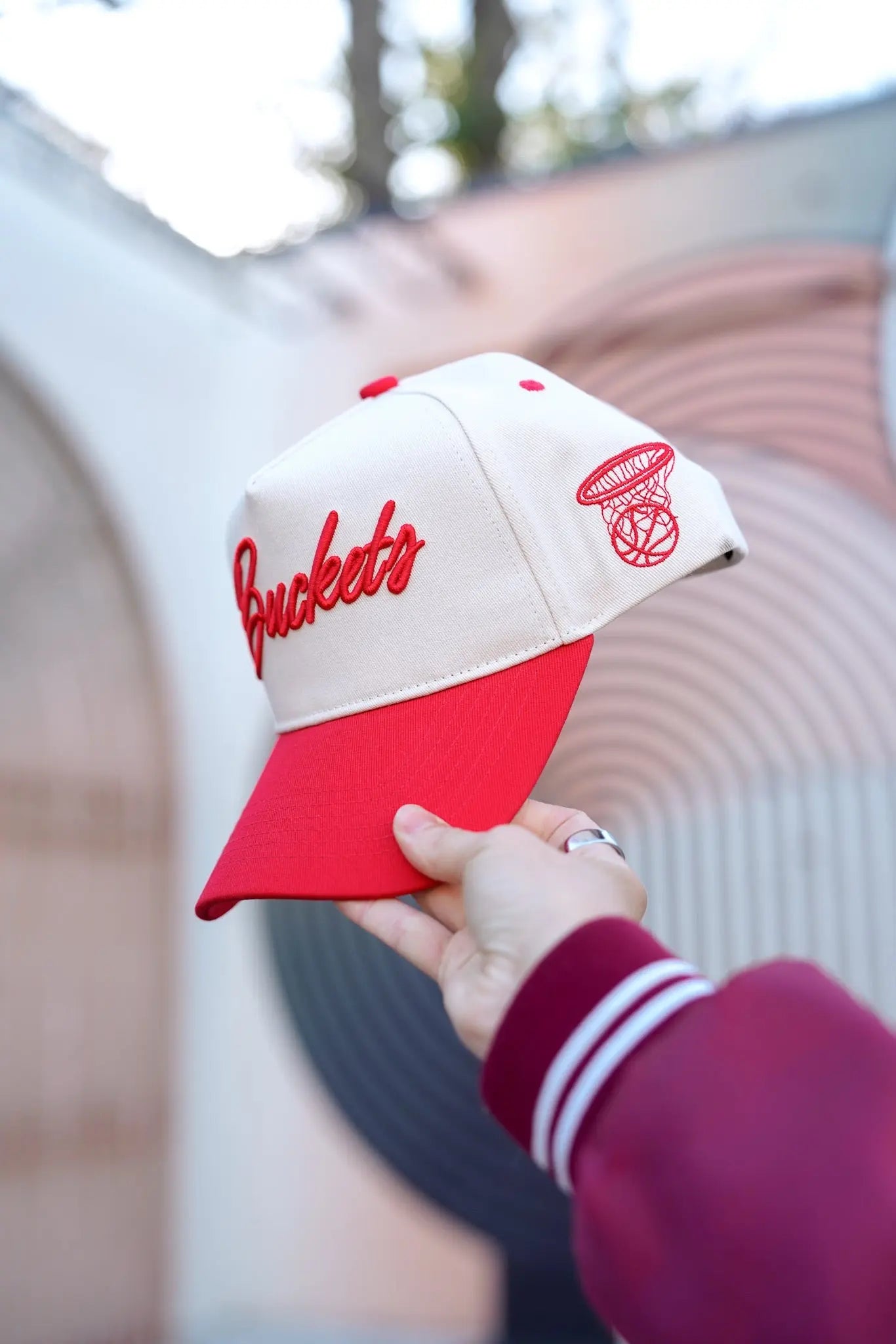 Buckets - Vintage Trucker Hat by KenzKustomz, Southern lifestyle apparel detail photo 3