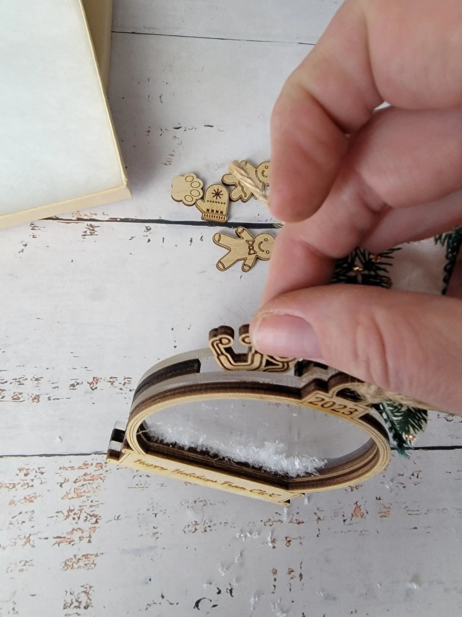 Build an Ornament Snowglobe Edition by EverLee Creations, Southern home decor detail photo 3