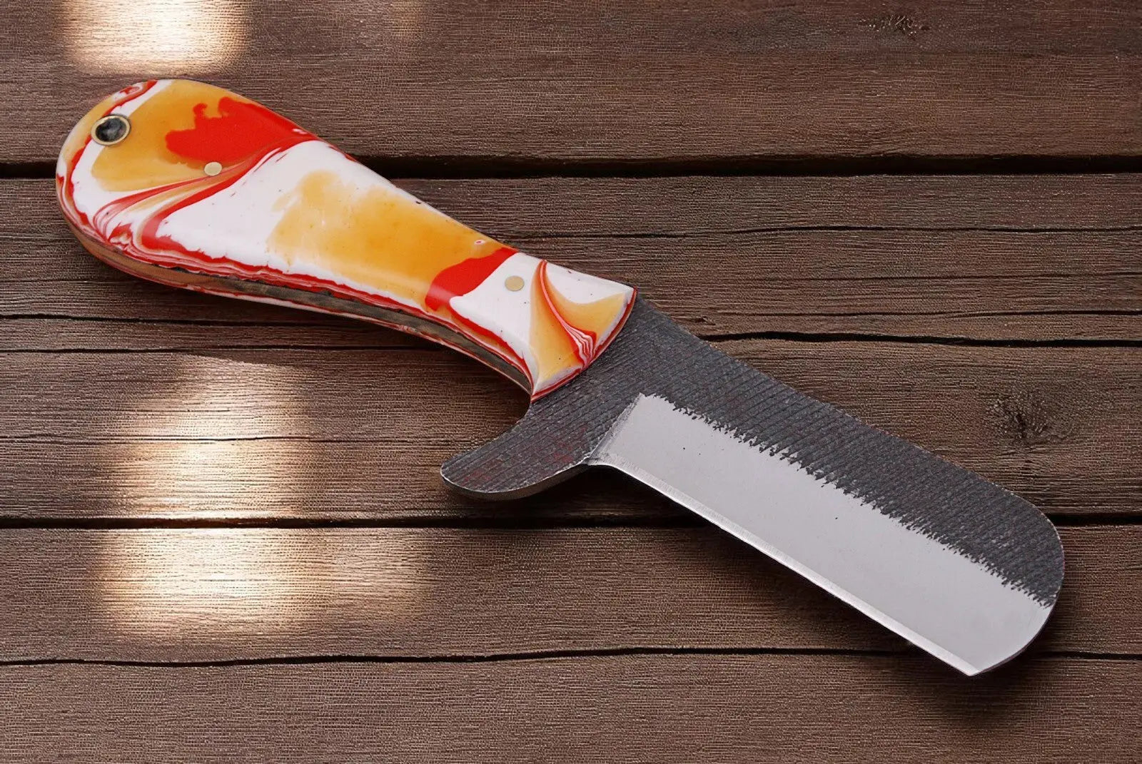 Bull Cutter Knife – 8" Resin Handle Blade by Damascus Knife Store, Damascus knife main product photo