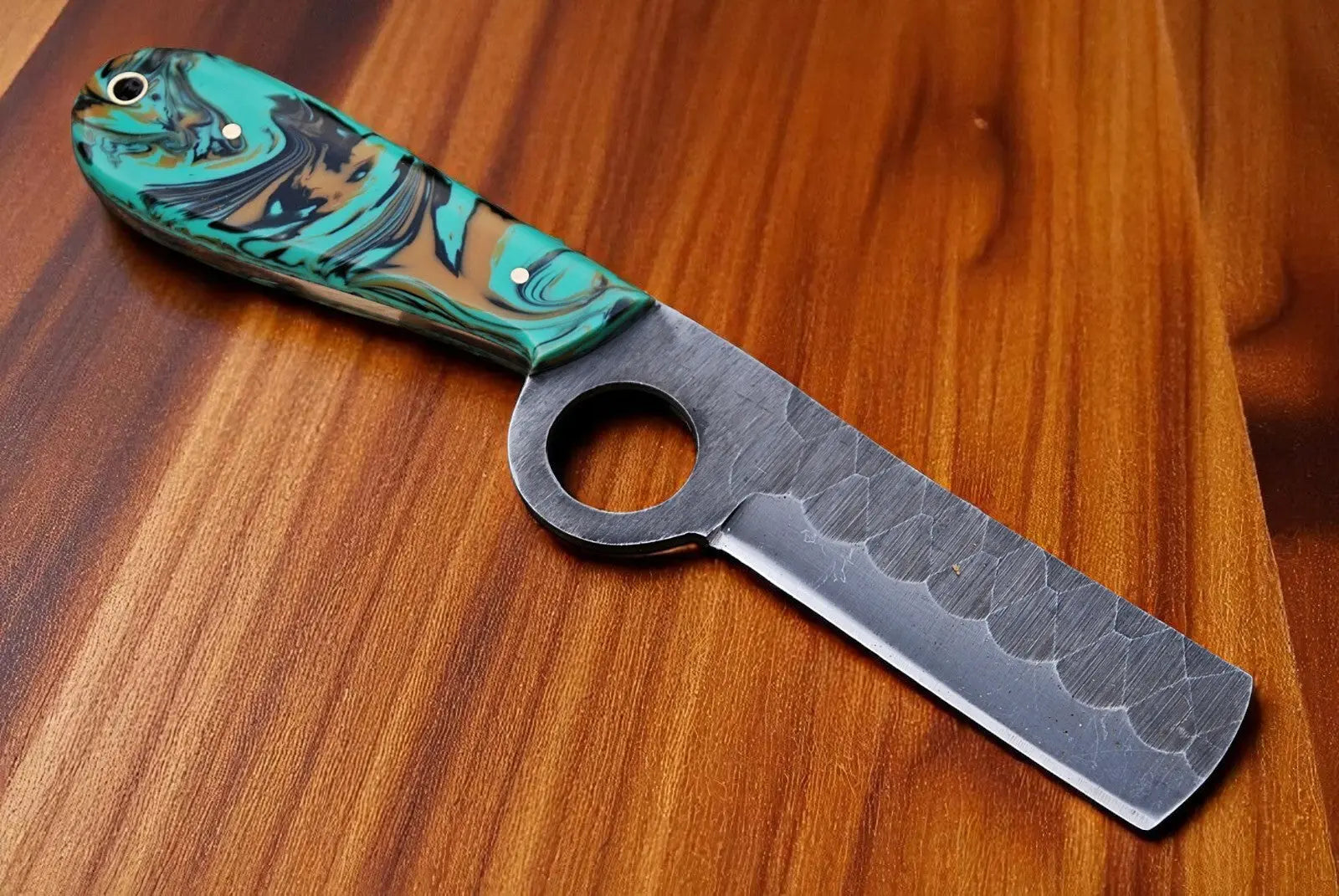 Bull Cutter knives – Resin Handle, 8" carbon Steel by Damascus Knife Store, Southern lifestyle apparel main product photo