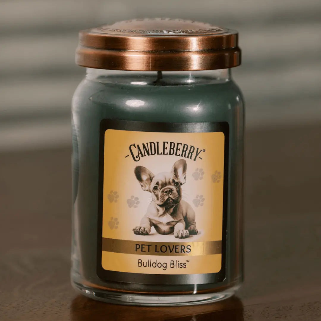 Bulldog Bliss™ - Large Jar Candle (Collective) by The Candleberry® Candle Company, scented candle detail photo 3