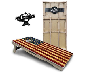 Burnt Color Flag Cornhole Boards - Pro Solution Elite Series by Cornhole Solutions, custom cornhole board main product photo