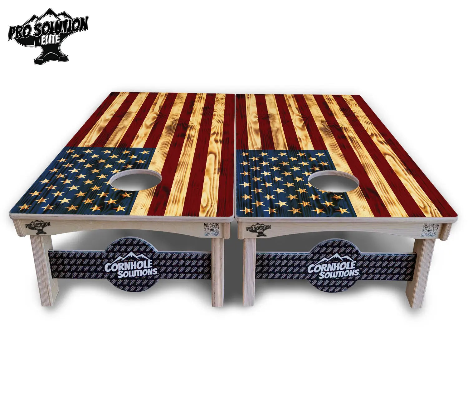 Burnt Color Flag Cornhole Boards - Pro Solution Elite Series by Cornhole Solutions, custom cornhole board detail photo 3