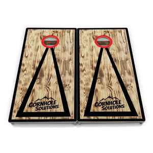 Burnt Triangle CS Logo Cornhole Boards - Professional Tournament Series by Cornhole Solutions, custom cornhole board detail photo 2