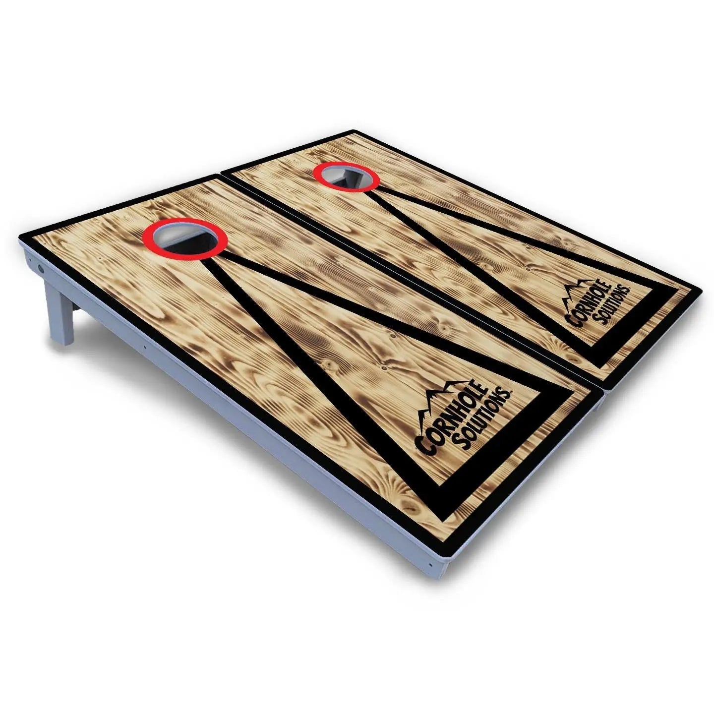 Burnt Triangle Cornhole Boards - All Weather Series by Cornhole Solutions, custom cornhole board detail photo 4