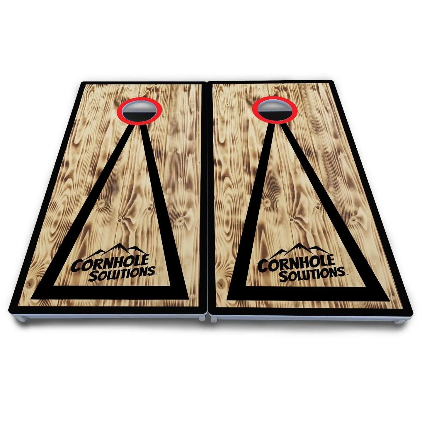 Burnt Triangle Cornhole Boards - All Weather Series by Cornhole Solutions, custom cornhole board detail photo 5