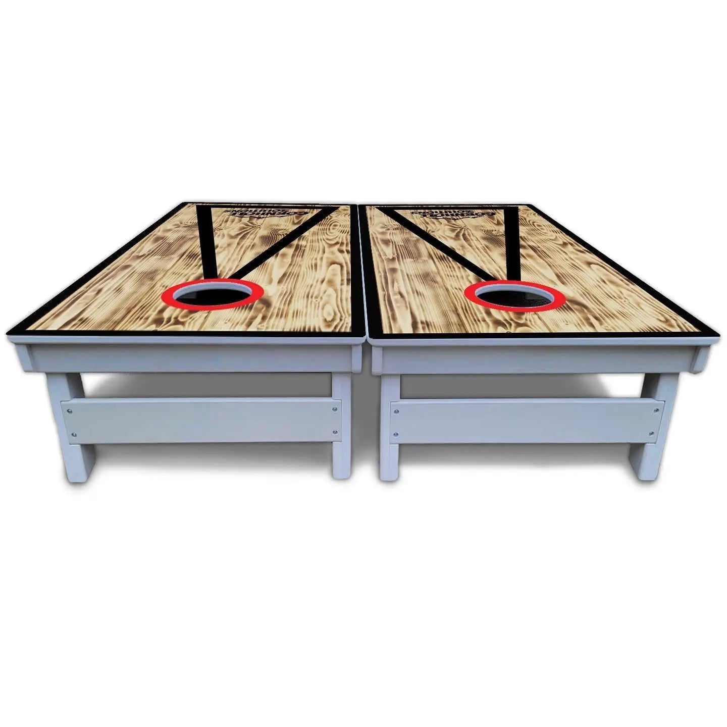 Burnt Triangle Cornhole Boards - All Weather Series by Cornhole Solutions, custom cornhole board detail photo 6