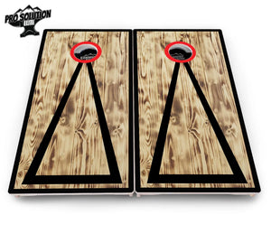 Burnt Triangle Cornhole Boards - Pro Solution Elite Series by Cornhole Solutions, custom cornhole board detail photo 9