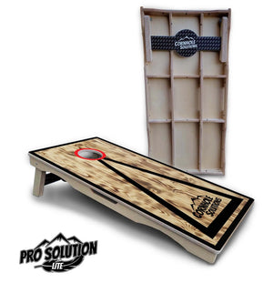 Burnt Triangle Cornhole Boards - Pro Solution Lite Series by Cornhole Solutions, custom cornhole board main product photo