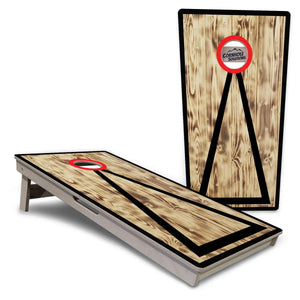 Burnt Triangle Cornhole Boards - Professional Tournament Series by Cornhole Solutions, custom cornhole board main product photo