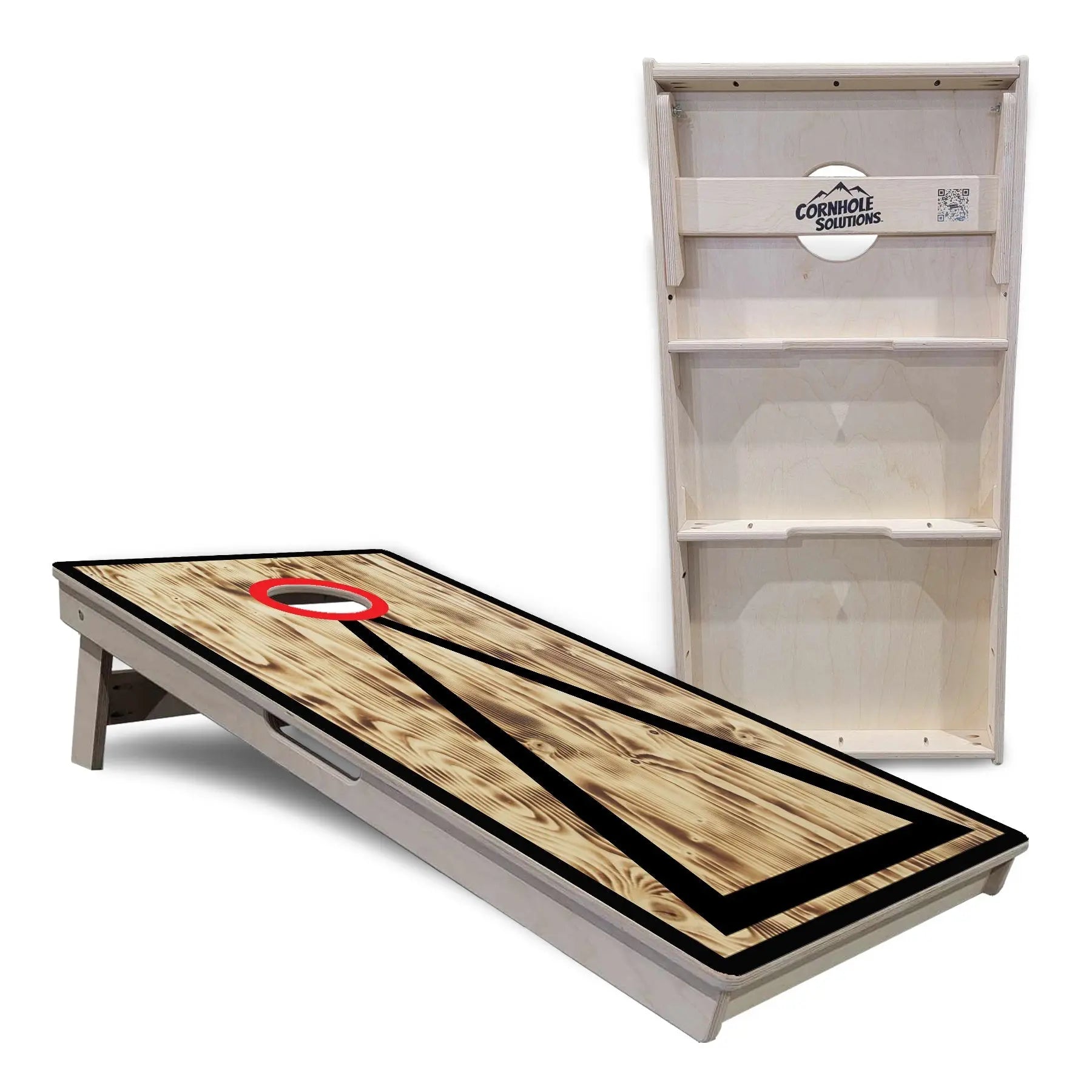 Burnt Triangle Cornhole Boards - Professional Tournament Series by Cornhole Solutions, custom cornhole board detail photo 4