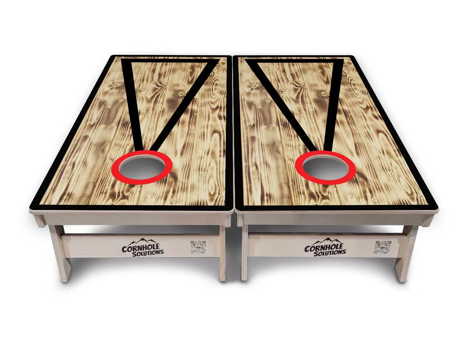 Burnt Triangle Cornhole Boards - Professional Tournament Series by Cornhole Solutions, custom cornhole board detail photo 5