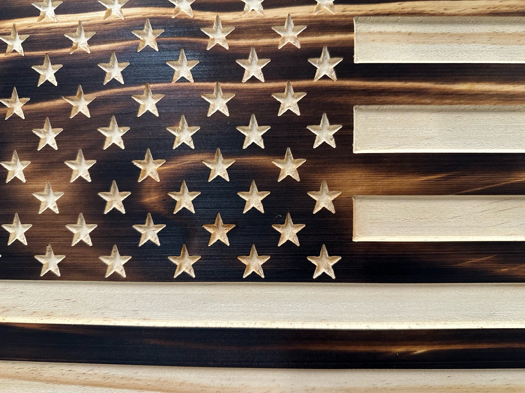 Burnt American Flag Hidden Gun Storage Cabinet by Bellewood Designs, gun safes detail photo 9