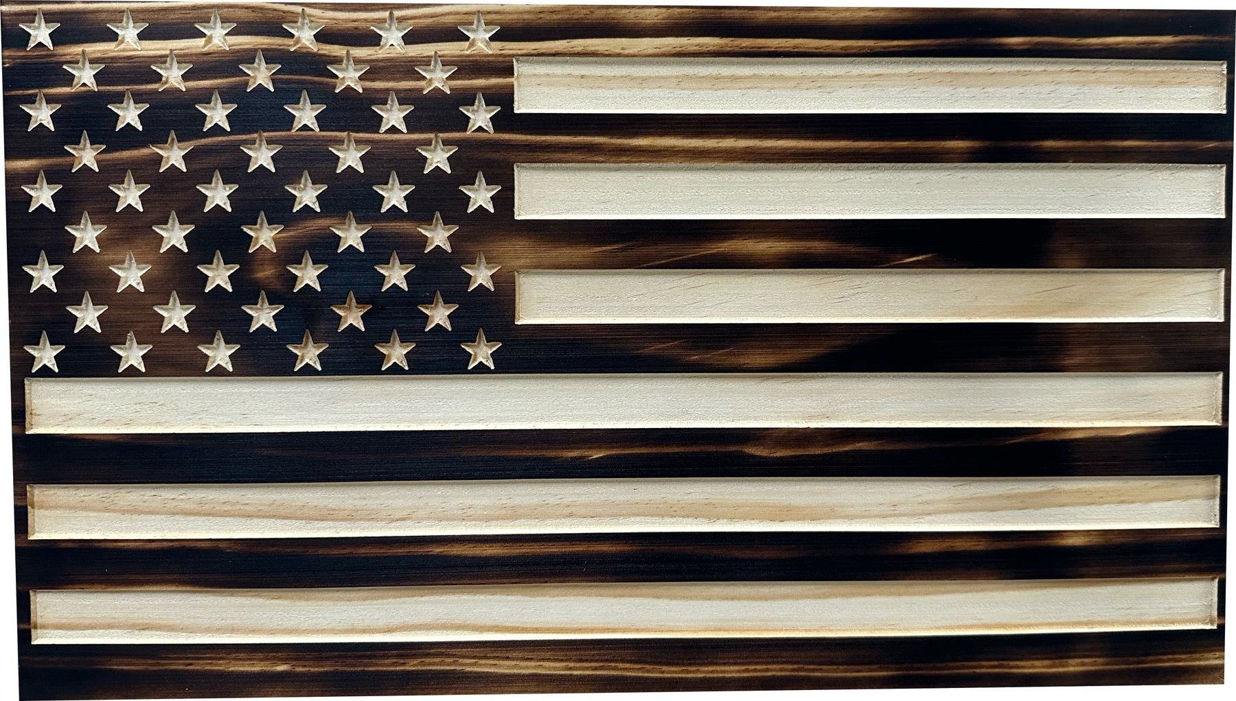 Burnt American Flag Hidden Gun Storage Cabinet by Bellewood Designs, gun safes detail photo 3