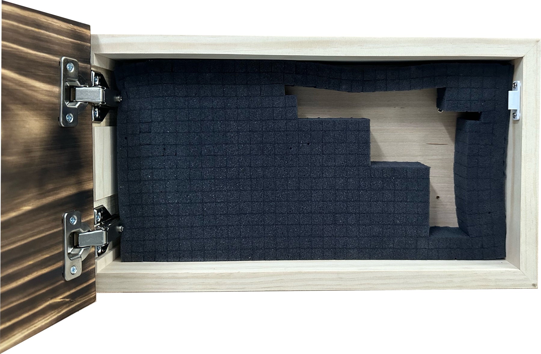 Burnt American Flag Hidden Gun Storage Cabinet by Bellewood Designs, gun safes detail photo 6