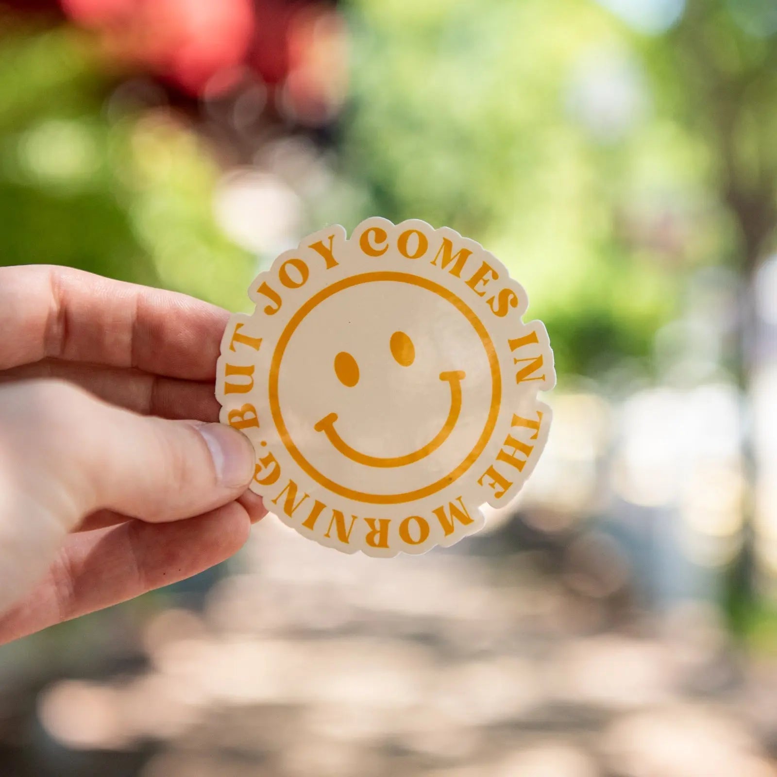 But Joy Comes In The Morning - Sticker by Still Magnolia, vinyl decal main product photo