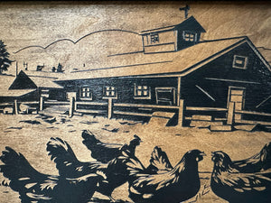 Chicken Farm Hidden Gun Safe - Handcrafted Gun Concealment Decor - Hidden Gun Shelf with Magnetic Lock for Quick Access - Hidden Wall Safe for Secure by Bellewood Designs