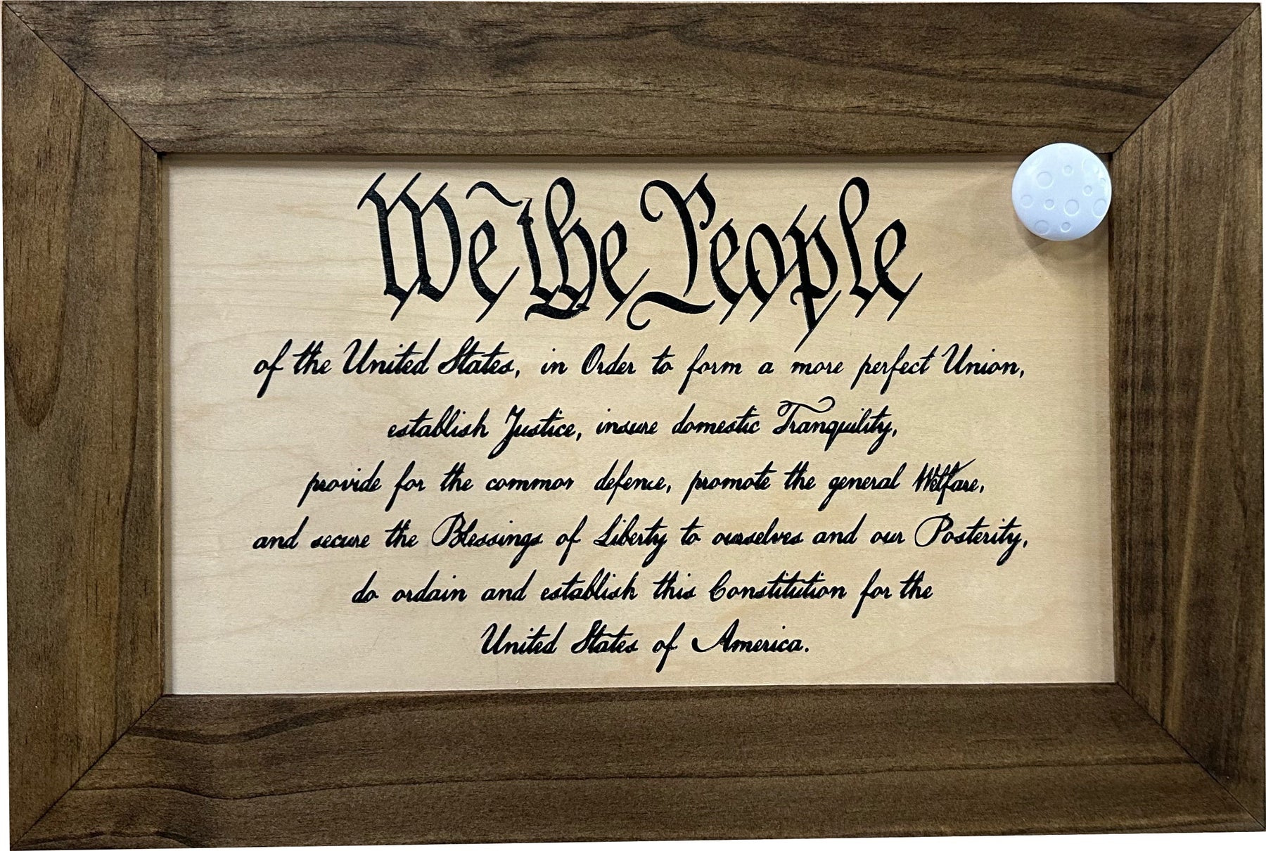 We The People Constitution Gun Concealment Furniture - Handcrafted Hidden Gun Storage Wall Decor - Hidden Safe Furniture with Magnetic Lock for Quick by Bellewood Designs