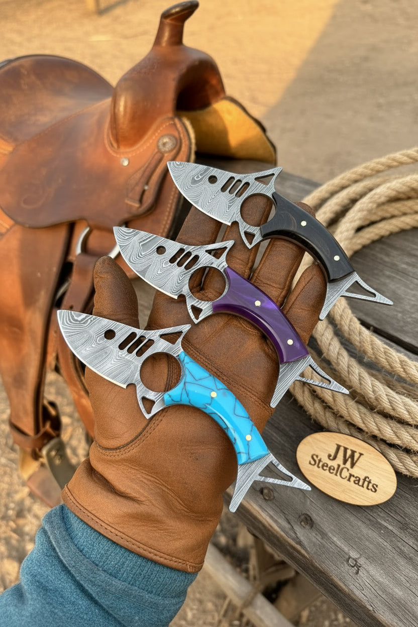 Silat Claw Karambit Knife 9" by JW SteelCrafts