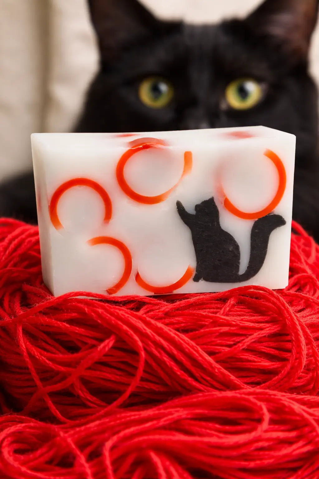 Cat Soap Slice 5.5 Oz. by Essential Journeys, natural skincare detail photo 3