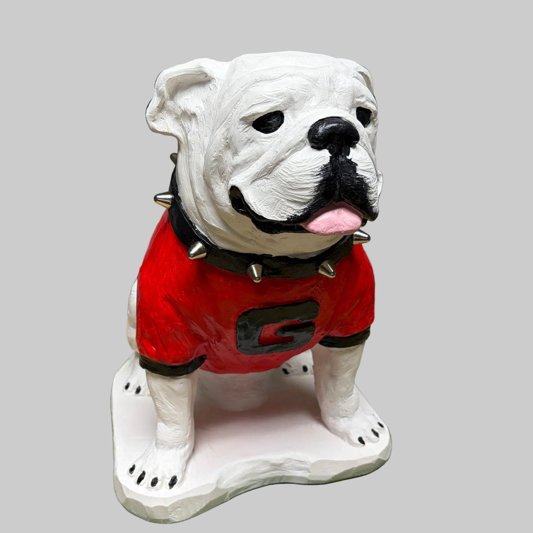 UGA Georgia Bulldog Mascot Stone Statue for Garden, Yard, Home Decor and Porch.