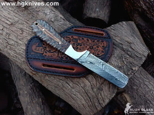 Pine Cone Resin Bull Cutter Knife by Divine Knives, product view 6