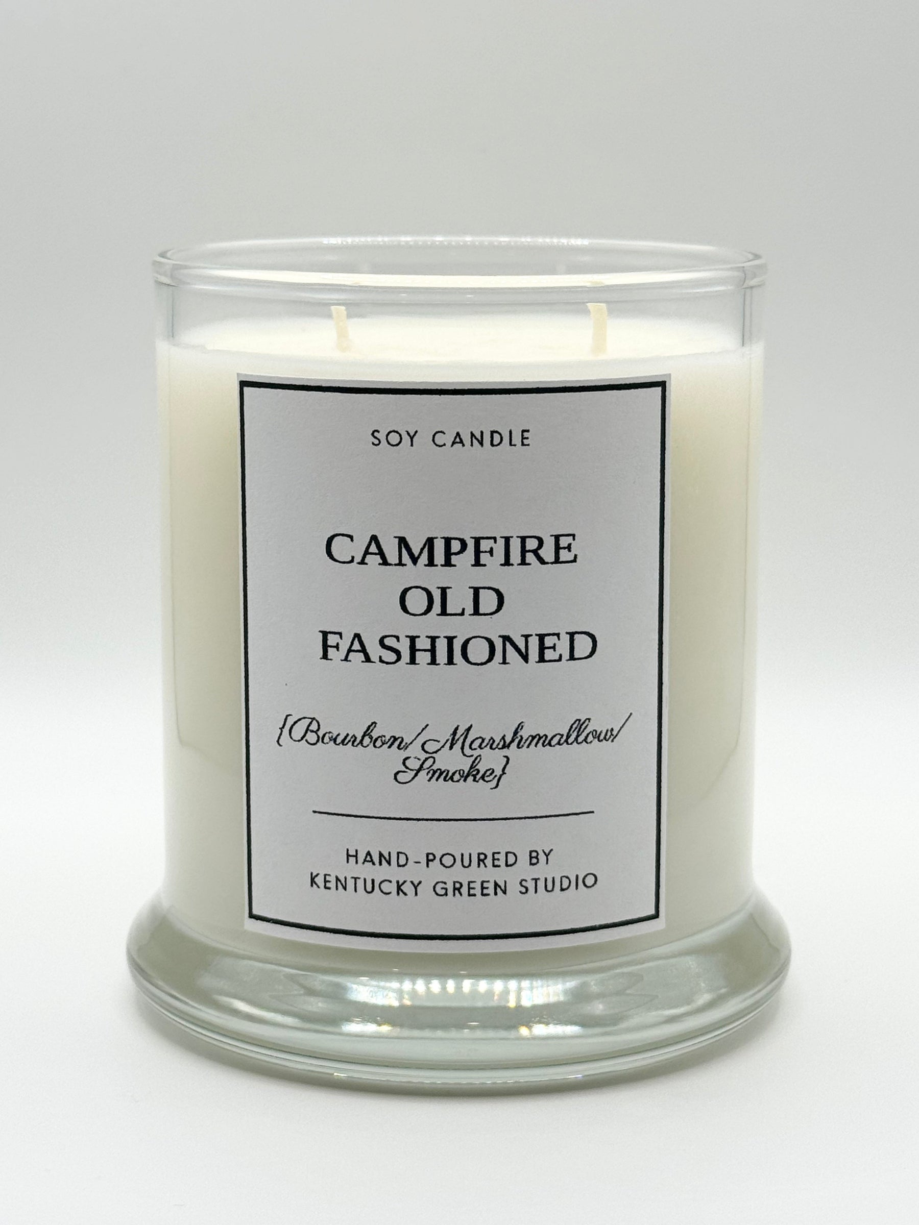 Campfire Old Fashioned Soy Candle by Kentucky Green Studio, scented candle main product photo