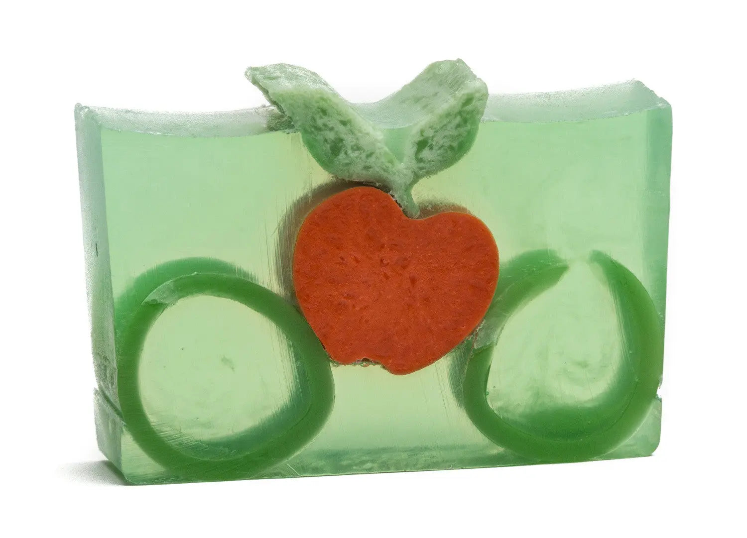 Crisp Apple Soap Slice 5.5 Oz. by Essential Journeys, natural skincare main product photo