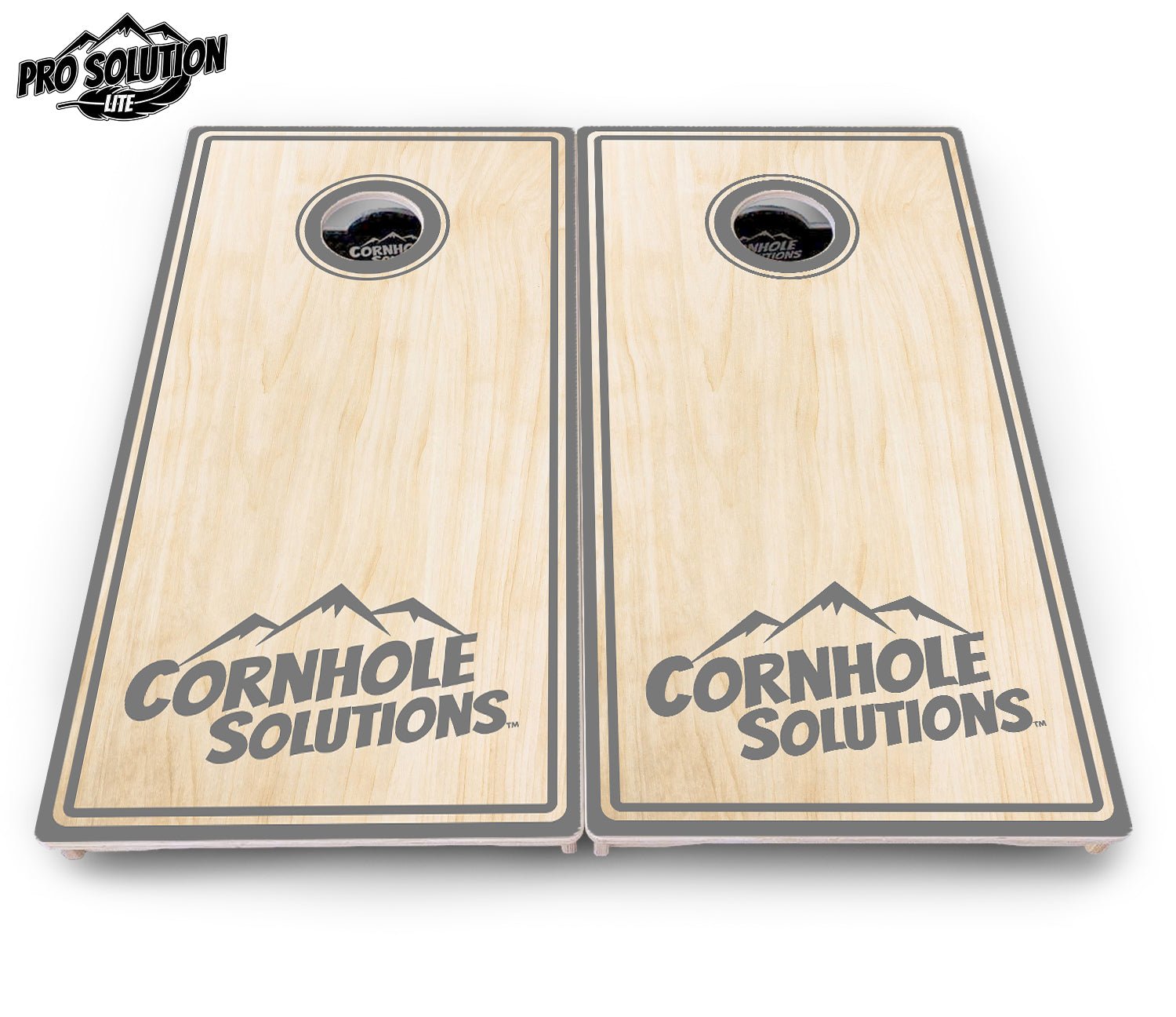 Pinstripe CS Logo Cornhole Boards - Pro Solution Lite Series