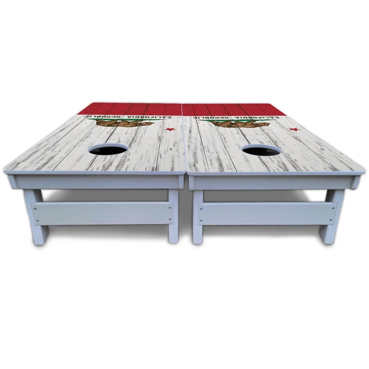 California Flag Cornhole Boards - All Weather Series by Cornhole Solutions, custom cornhole board detail photo 5