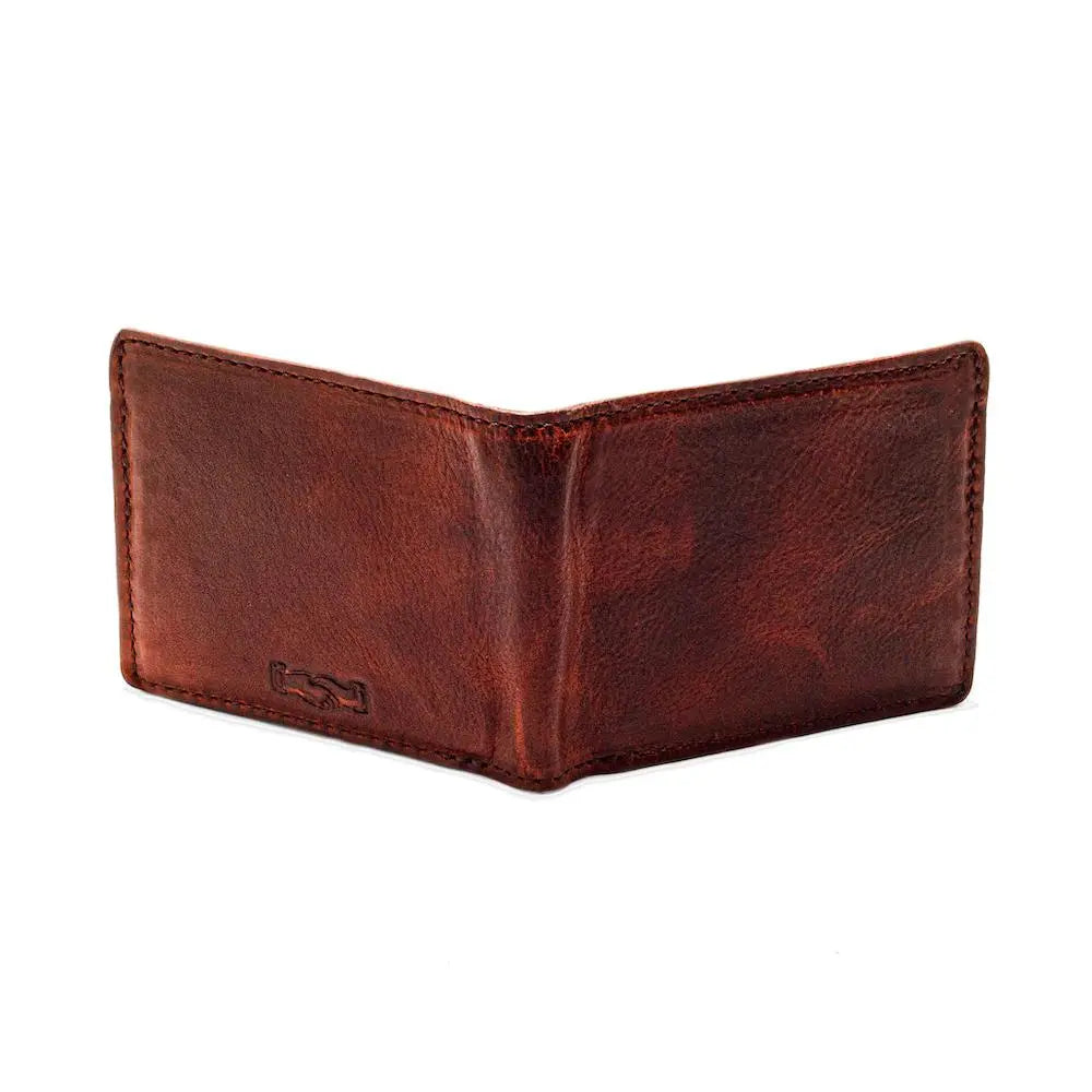 Campaign Leather Bifold Wallet by Mission Mercantile Leather Goods, handmade leather goods detail photo 5
