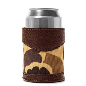 Campaign Leather Can Koozie by Mission Mercantile Leather Goods, custom drinkware detail photo 11