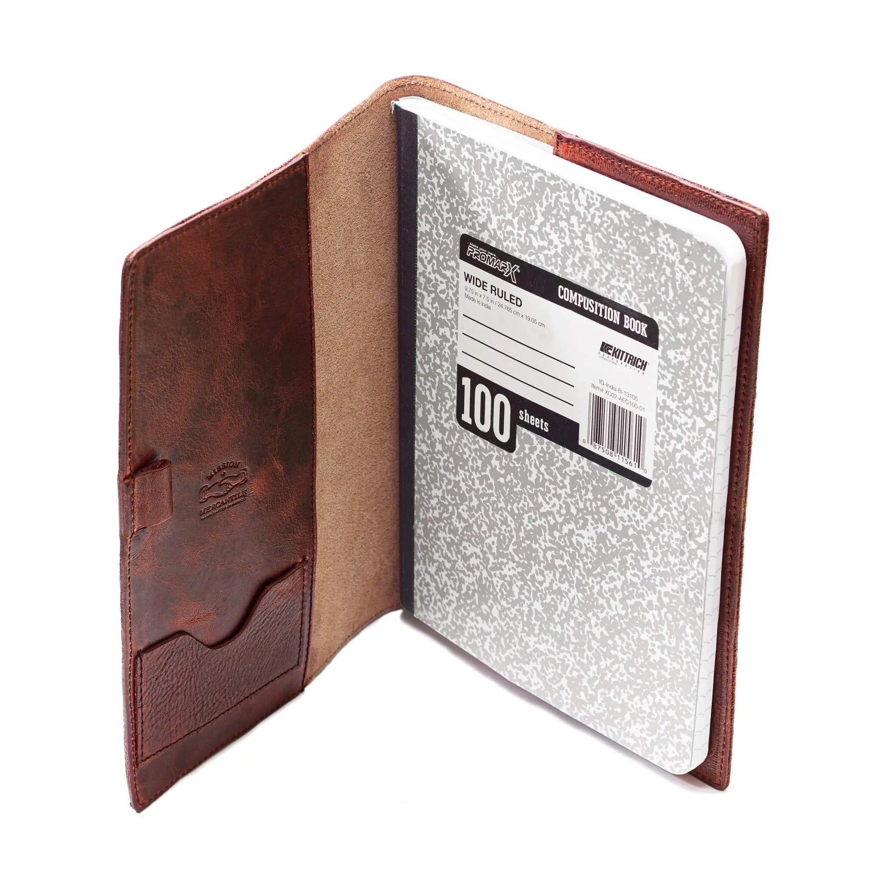 Campaign Leather Journal Cover by Mission Mercantile Leather Goods, paper gift detail photo 9