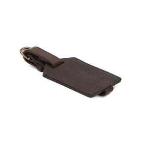 Campaign Leather Luggage Tag by Mission Mercantile Leather Goods, handmade leather goods detail photo 10