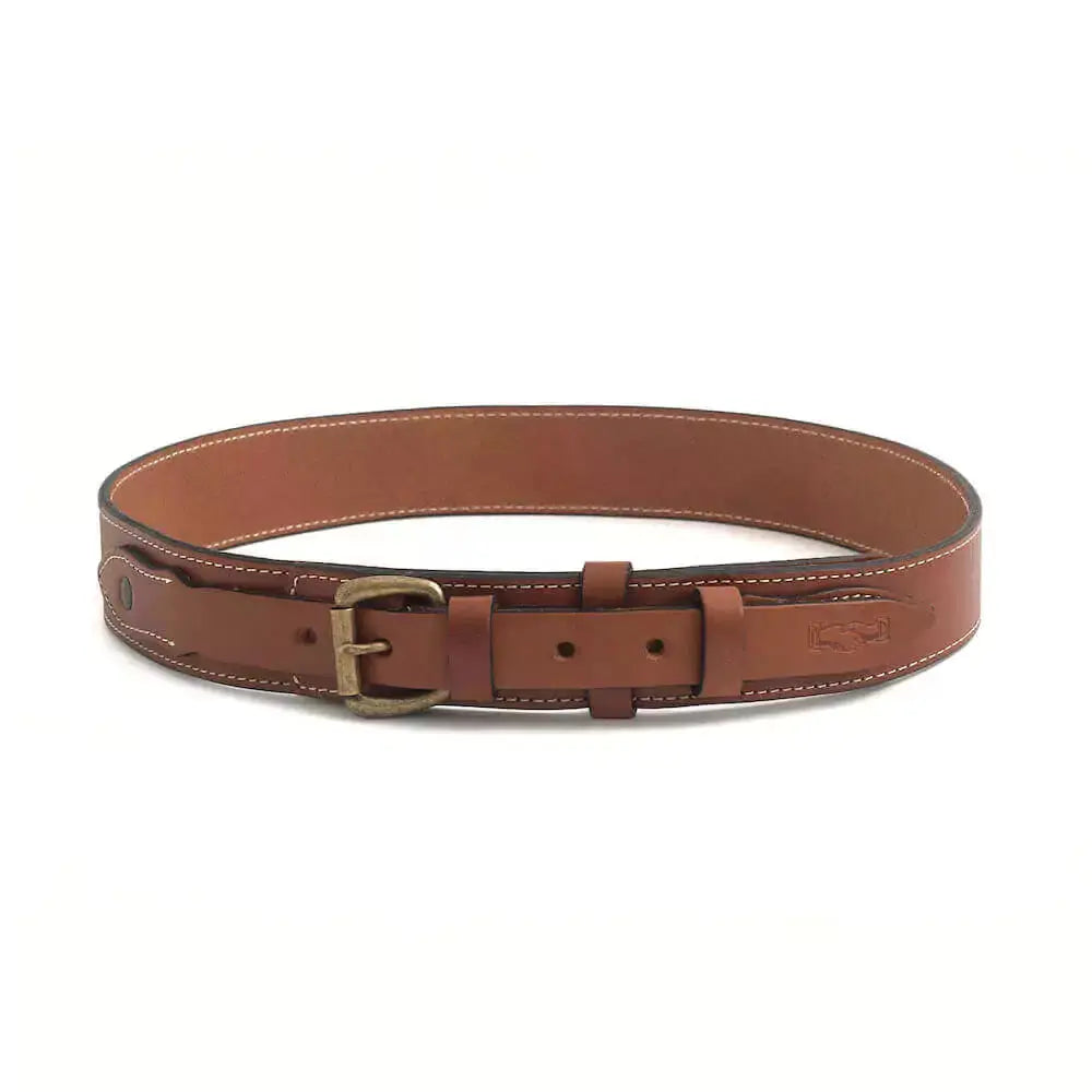 Campaign Leather Ranger Belt by Mission Mercantile Leather Goods, handmade leather goods detail photo 3