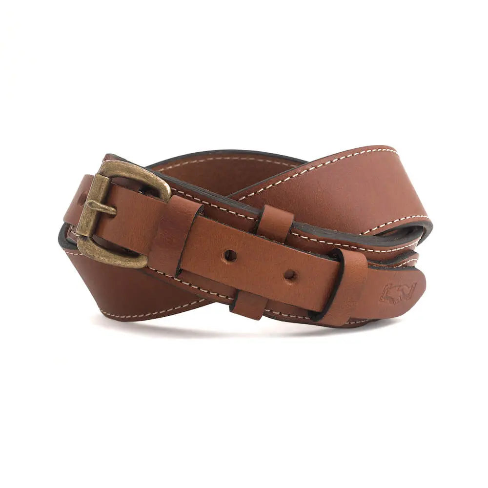 Campaign Leather Ranger Belt by Mission Mercantile Leather Goods, handmade leather goods detail photo 11