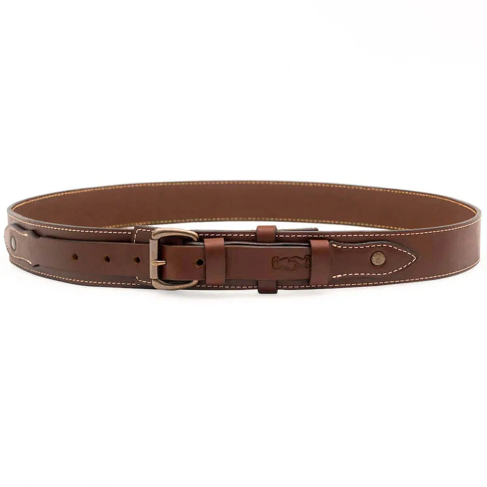 Campaign Leather Ranger Belt by Mission Mercantile Leather Goods, handmade leather goods detail photo 28