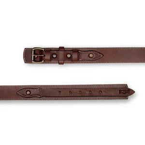 Campaign Leather Ranger Belt by Mission Mercantile Leather Goods, handmade leather goods detail photo 40