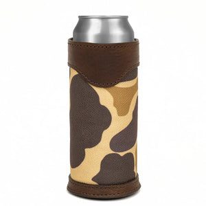 Campaign Leather Slim Can Koozie by Mission Mercantile Leather Goods, custom drinkware detail photo 8