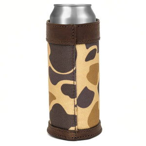 Campaign Leather Slim Can Koozie by Mission Mercantile Leather Goods, custom drinkware detail photo 10