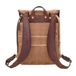 Campaign Waxed Canvas Backpack by Mission Mercantile Leather Goods, handmade leather goods detail photo 8