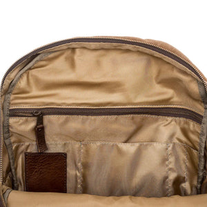 Campaign Waxed Canvas Backpack by Mission Mercantile Leather Goods, handmade leather goods detail photo 30