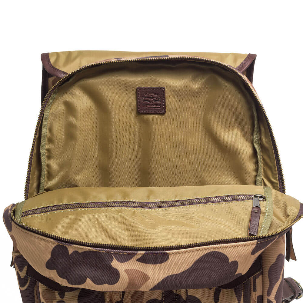 Campaign Waxed Canvas Backpack by Mission Mercantile Leather Goods, handmade leather goods detail photo 31