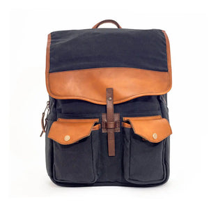 Campaign Waxed Canvas Backpack by Mission Mercantile Leather Goods, handmade leather goods detail photo 35