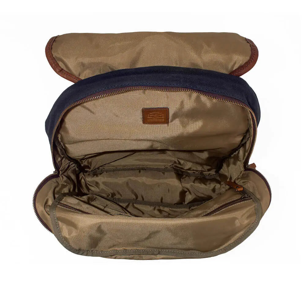 Campaign Waxed Canvas Backpack by Mission Mercantile Leather Goods, handmade leather goods detail photo 39