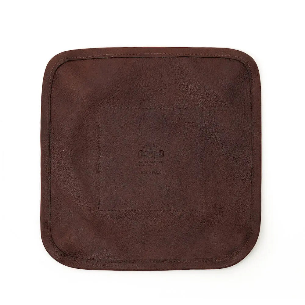 Campaign Waxed Canvas Desk Caddy by Mission Mercantile Leather Goods, handmade leather goods detail photo 4