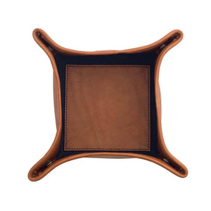 Campaign Waxed Canvas Desk Caddy by Mission Mercantile Leather Goods, handmade leather goods detail photo 9