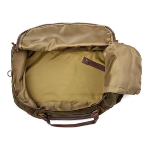Campaign Waxed Canvas Large Duffle Bag by Mission Mercantile Leather Goods, handmade leather goods detail photo 20