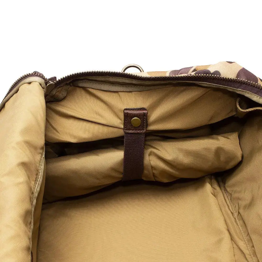 Campaign Waxed Canvas Large Duffle Bag by Mission Mercantile Leather Goods, handmade leather goods detail photo 37
