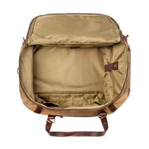 Campaign Waxed Canvas Medium Duffle Bag by Mission Mercantile Leather Goods, handmade leather goods detail photo 10